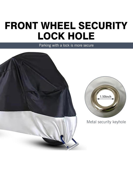 Cubierta de Motocicleta Zeathery HERYCZ3333SI Impermeable