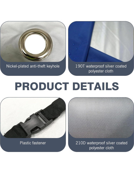 Cubierta de Motocicleta Zeathery HERYCZ3333SI Impermeable