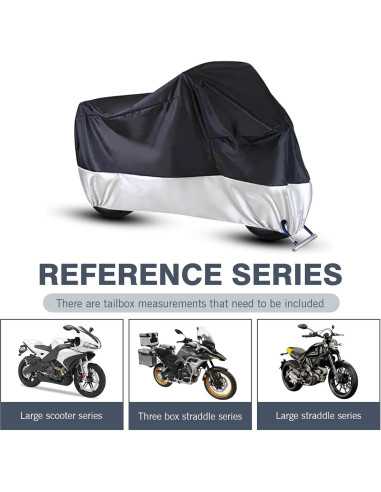 Cubierta de Motocicleta Zeathery HERYCZ3333SI Impermeable