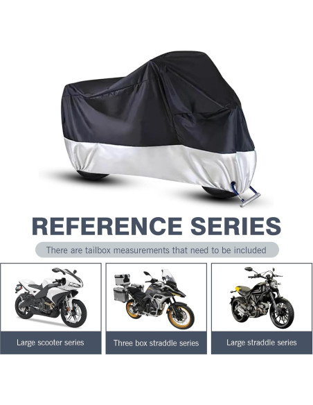 Cubierta de Motocicleta Zeathery HERYCZ3333SI Impermeable