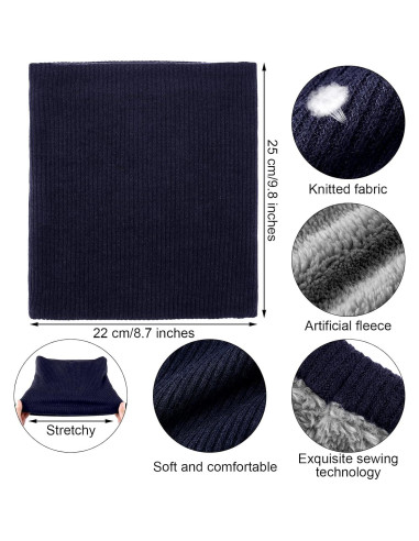 Gaiters de Cuello de Invierno SATINIOR 6 Piezas Forro Polar