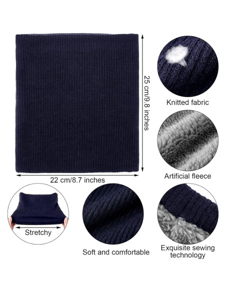 Gaiters de Cuello de Invierno SATINIOR 6 Piezas Forro Polar