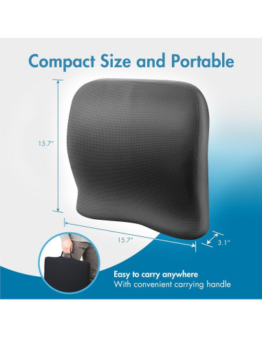 Almohadilla Lumbar Wagan IN9112 Espuma Viscoelástica y Gel