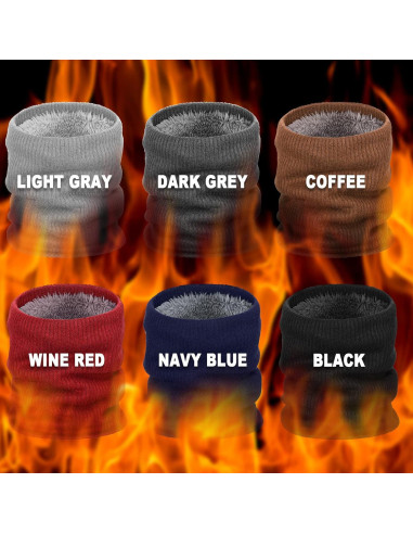 Gaiters de Cuello de Invierno SATINIOR 6 Piezas Forro Polar