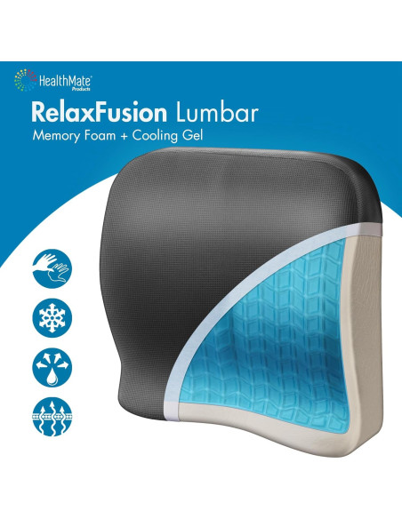 Almohadilla Lumbar Wagan IN9112 Espuma Viscoelástica y Gel