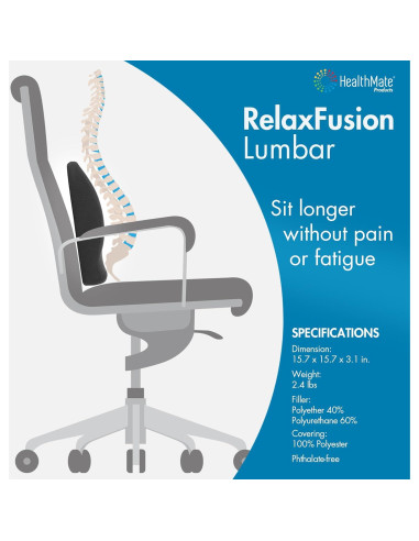 Almohadilla Lumbar Wagan IN9112 Espuma Viscoelástica y Gel