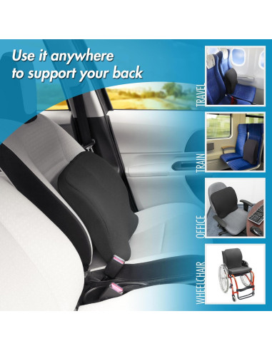 Almohadilla Lumbar Wagan IN9112 Espuma Viscoelástica y Gel