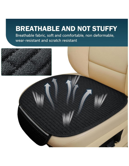 Funda de Asiento de Coche MLY 2 Piezas Transpirable Antideslizante