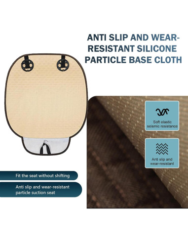Funda de Asiento de Coche MLY 2 Piezas Transpirable Antideslizante