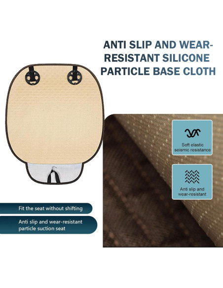 Funda de Asiento de Coche MLY 2 Piezas Transpirable Antideslizante