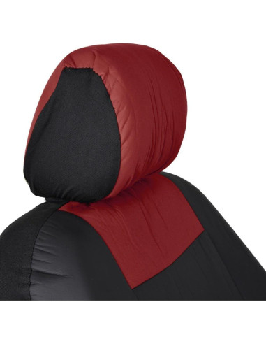 Cubiertas de Asiento BDK OS-409 Negro y Rojo Ajuste Universal