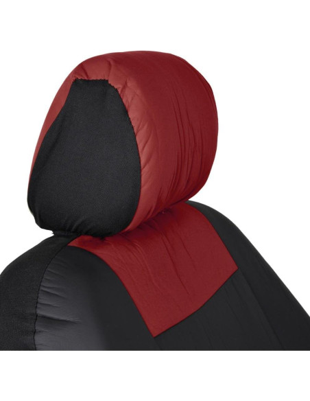 Cubiertas de Asiento BDK OS-409 Negro y Rojo Ajuste Universal