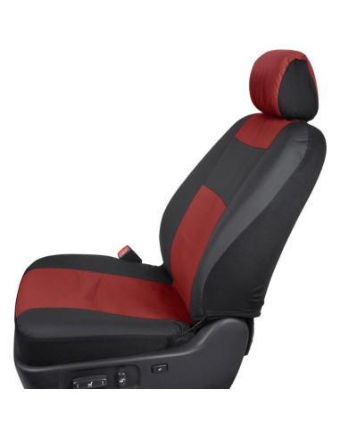 Cubiertas de Asiento BDK OS-409 Negro y Rojo Ajuste Universal