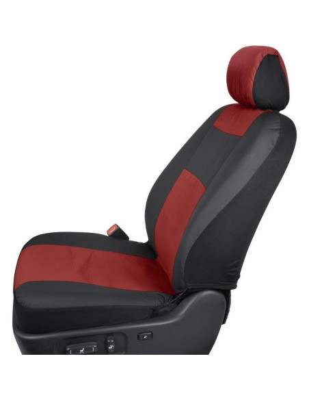 Cubiertas de Asiento BDK OS-409 Negro y Rojo Ajuste Universal