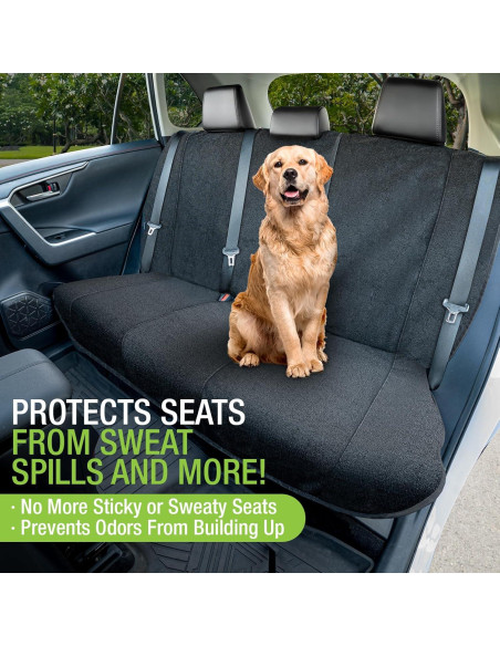 Funda de Toalla para Asiento Trasero Season Guard - Negro