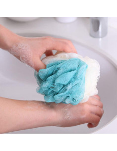 Esponja de Baño Exfoliante LissomPlume Azul Tamaño Único 2
