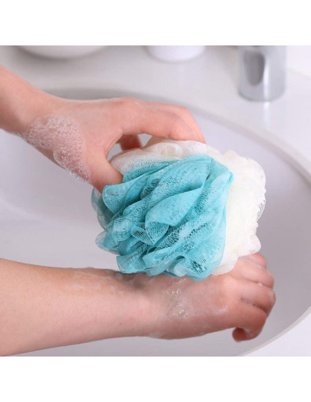 Esponja de Baño Exfoliante LissomPlume Azul Tamaño Único