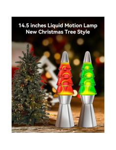 Lámpara de Mesa Lazzgan 36.8 cm Movimiento Líquido Rojo 2