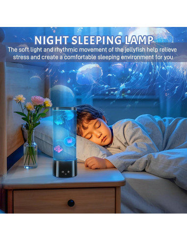 Lámpara de Medusa LED COM4SPORT 30.5 cm 17 Colores Efecto