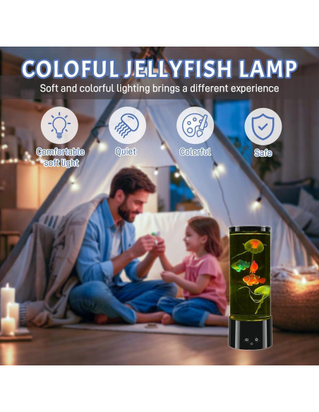Lámpara de Medusa LED COM4SPORT 30.5 cm 17 Colores Efecto