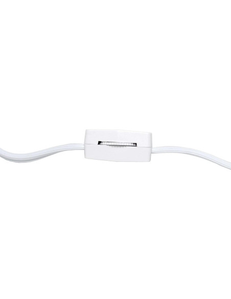 Lámpara de Mesa Diseños Simples LT2078-DWW Madera Oscura/Blanco