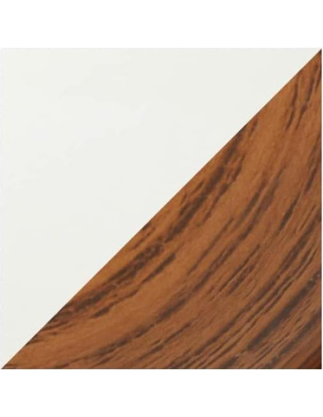 Lámpara de Mesa Diseños Simples LT2078-DWW Madera Oscura/Blanco