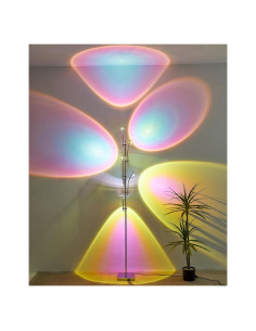 Lámpara de pie proyector atardecer RaGiBow 5 cabezales LED