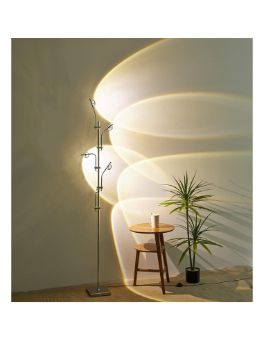 Lámpara de pie proyector atardecer RaGiBow 5 cabezales LED