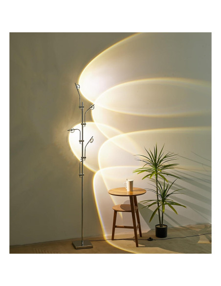 Lámpara de pie proyector atardecer RaGiBow 5 cabezales LED