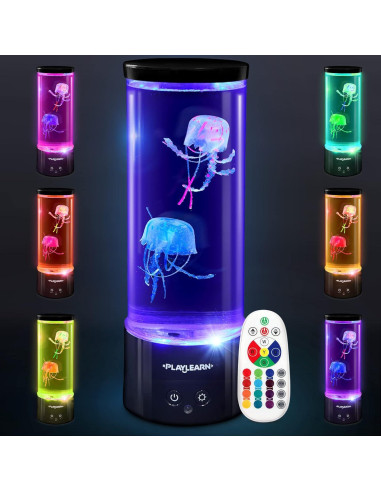 Luz LED Medusa Playlearn 28 cm - Acuario Decorativo USB