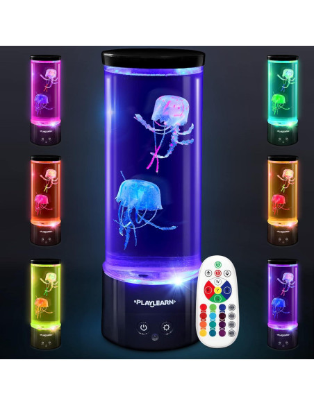 Luz LED Medusa Playlearn 28 cm - Acuario Decorativo USB