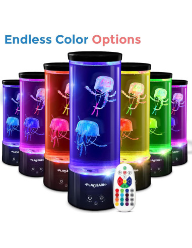 Luz LED Medusa Playlearn 28 cm - Acuario Decorativo USB