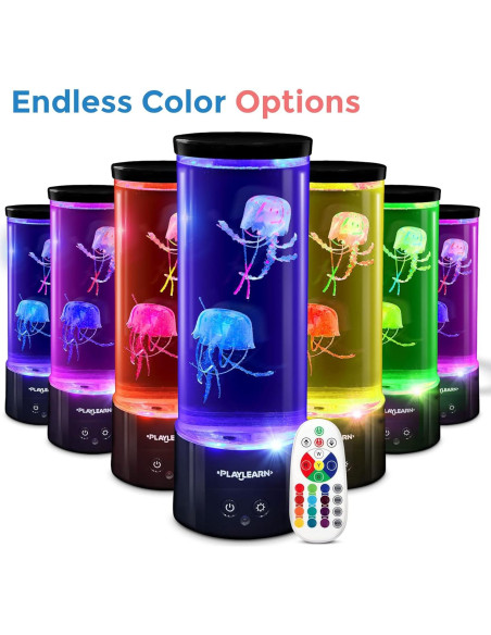 Luz LED Medusa Playlearn 28 cm - Acuario Decorativo USB