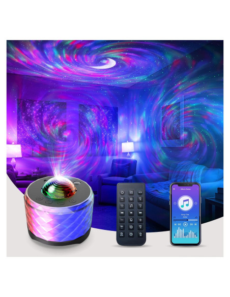 Proyector de Estrellas MRSCOZ con Altavoz Bluetooth y Ruido Blanco