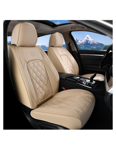Cubiertas de Asiento Delantero Coverado SCU030 Beige 2-Pack