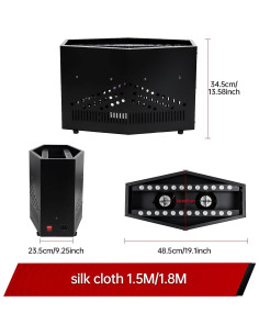 Luz de Llama Falsa ZLPOWER 1.5m 36 LED Efecto Atmosférico 2