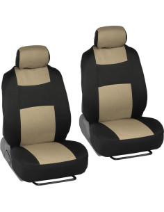 Cubiertas de Asiento de Coche BDK PoliCloth Negro y Beige 2