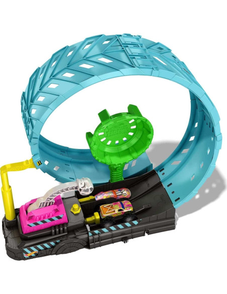 Set de Juego Hot Wheels Monster Trucks Brillo en la Oscuridad