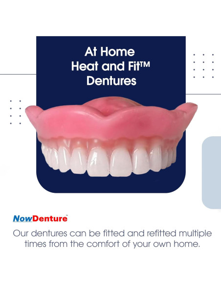 Calentamiento y Ajuste AhoraDenture - Dentaduras Premium Medianas