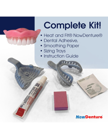 Calentamiento y Ajuste AhoraDenture - Dentaduras Premium Medianas