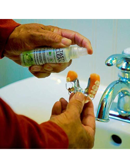 Limpiador Multiuso Tasty Clean 60ml Sabor Manzana para Dentaduras