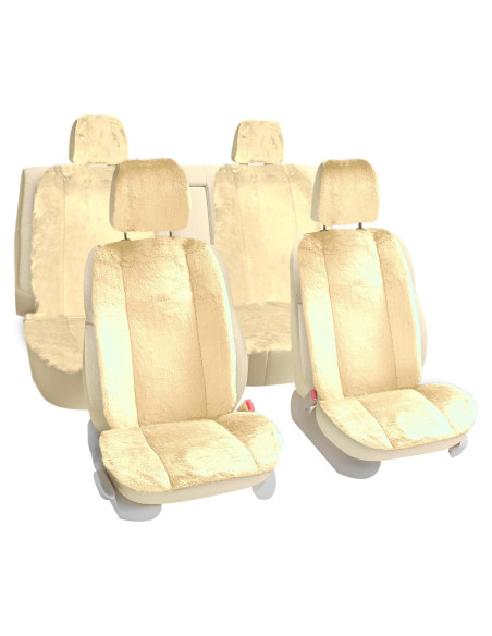 Cojines de Asiento FH Group Beige - Fundas Universales para Auto