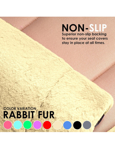 Cojines de Asiento FH Group Beige - Fundas Universales para Auto