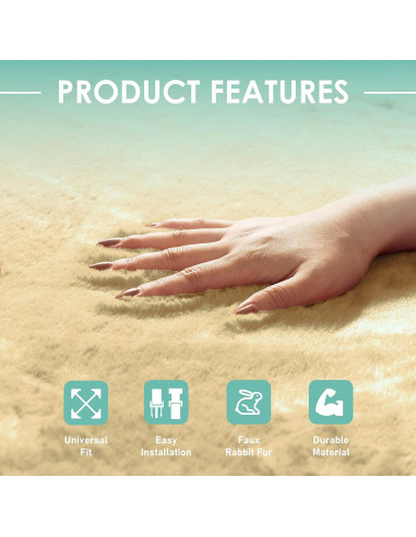 Cojines de Asiento FH Group Beige - Fundas Universales para Auto