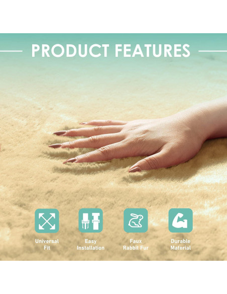 Cojines de Asiento FH Group Beige - Fundas Universales para Auto