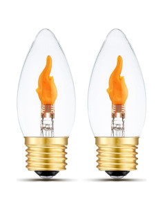 Bombillas LED E26 efecto llama Sunaiony 2 unidades 1800K