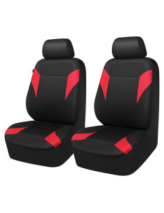 Cubiertas de Asiento CAR-GRAND ZT227 Tela Lavable Negro y Rojo