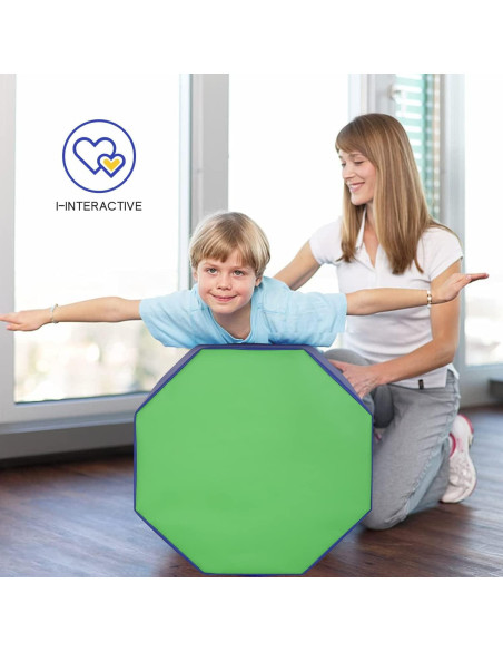 Colchoneta Octagonal de Gimnasia Capacmkseh 62x65 cm Azul