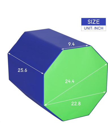 Colchoneta Octagonal de Gimnasia Capacmkseh 62x65 cm Azul