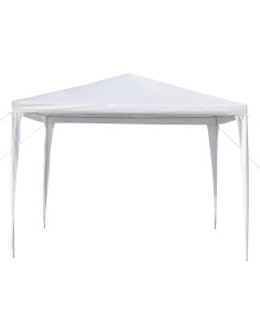 Carpa Plegable 3 Paredes Laterales MELOOLM 3x3m Blanca 2